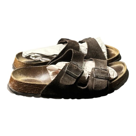 Birkenstock Betula Arizona Soft Footbed Brown Mocha Suede Sandals Women’s Size 7 - Picture 6 of 12